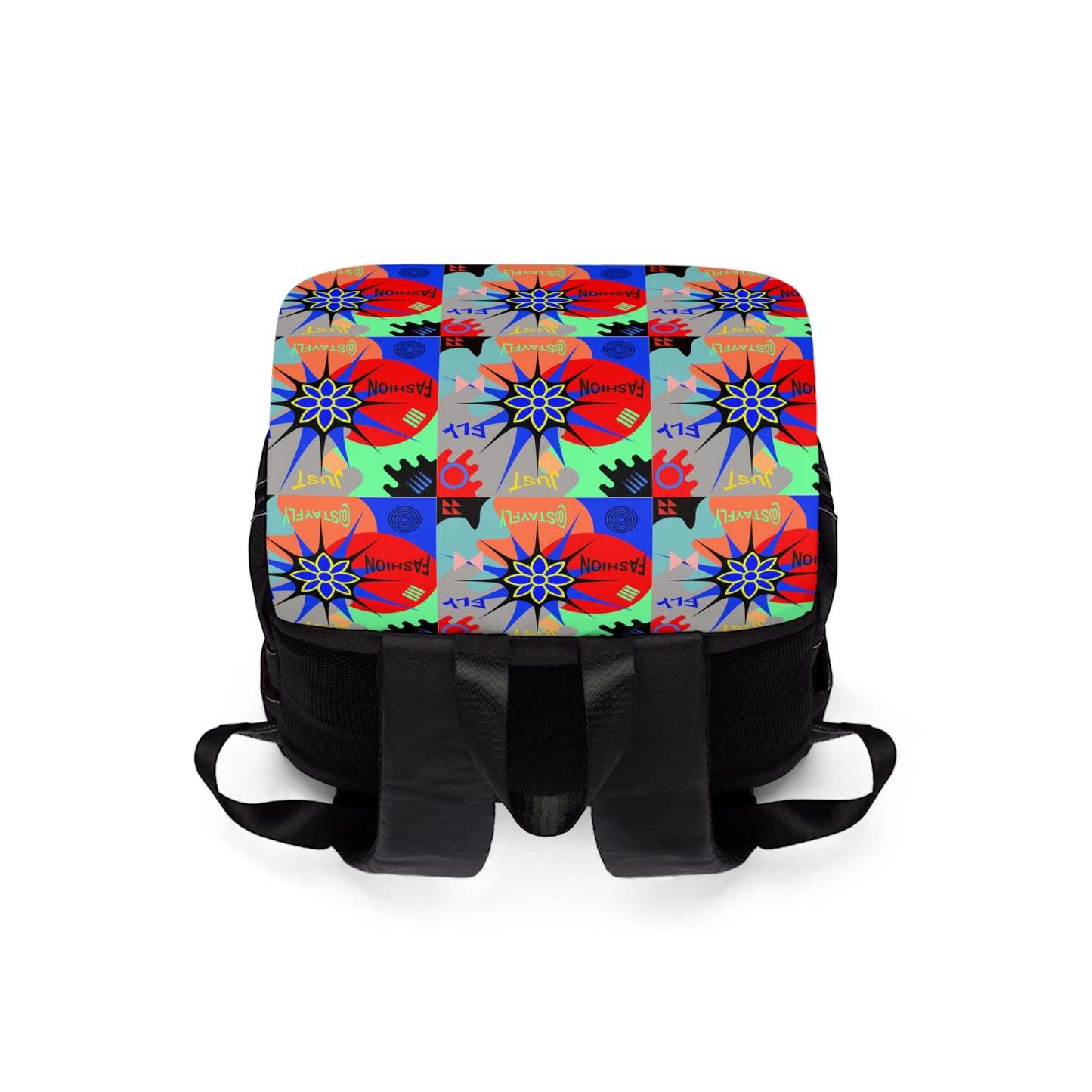 Unisex Casual Shoulder Backpack JUST FLY FASHION PATTERN