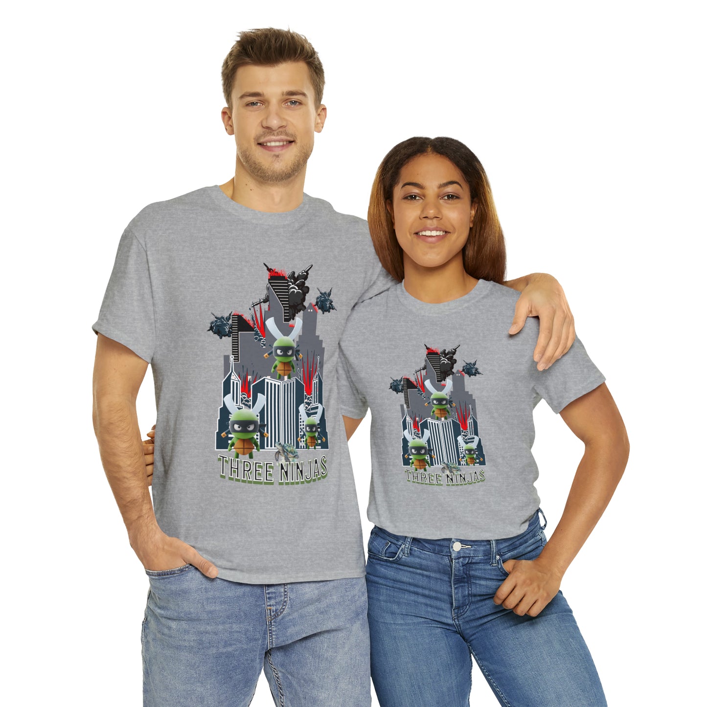 Unisex Heavy Cotton Tee  Three Ninjas