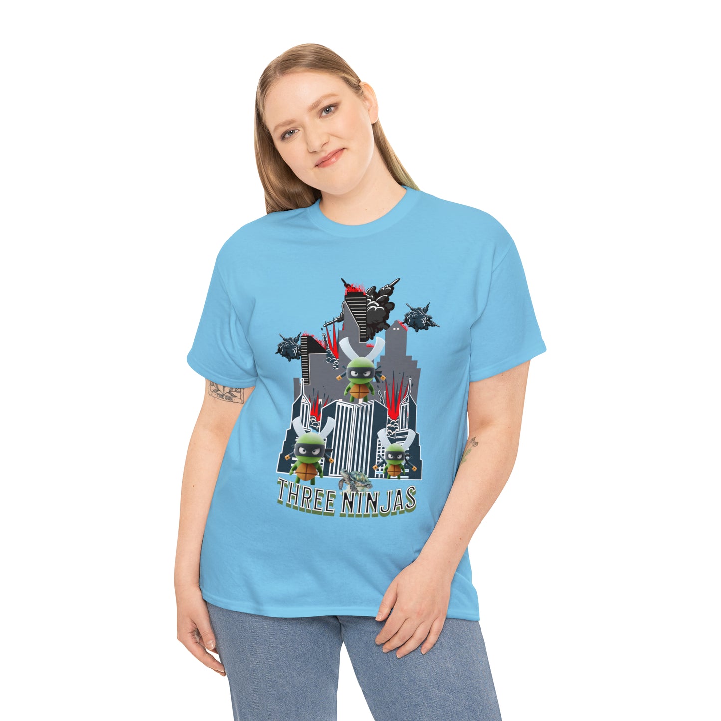 Unisex Heavy Cotton Tee  Three Ninjas