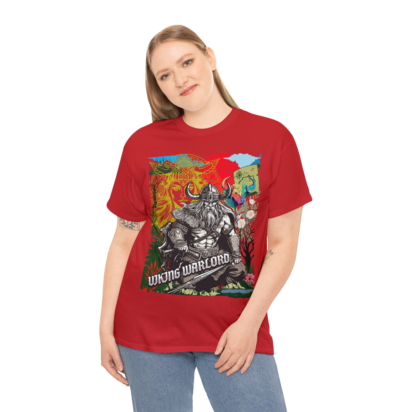 Unisex Heavy Cotton Tee  VIKING WARLORD
