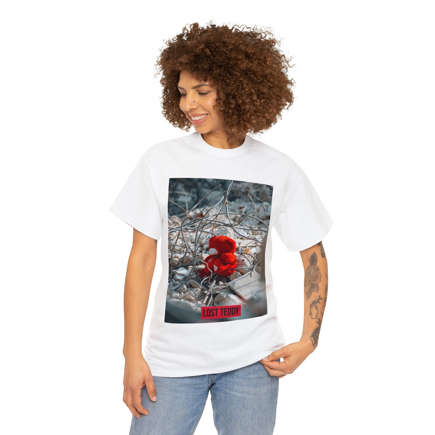 Unisex Heavy Cotton Tee Lost Teddy