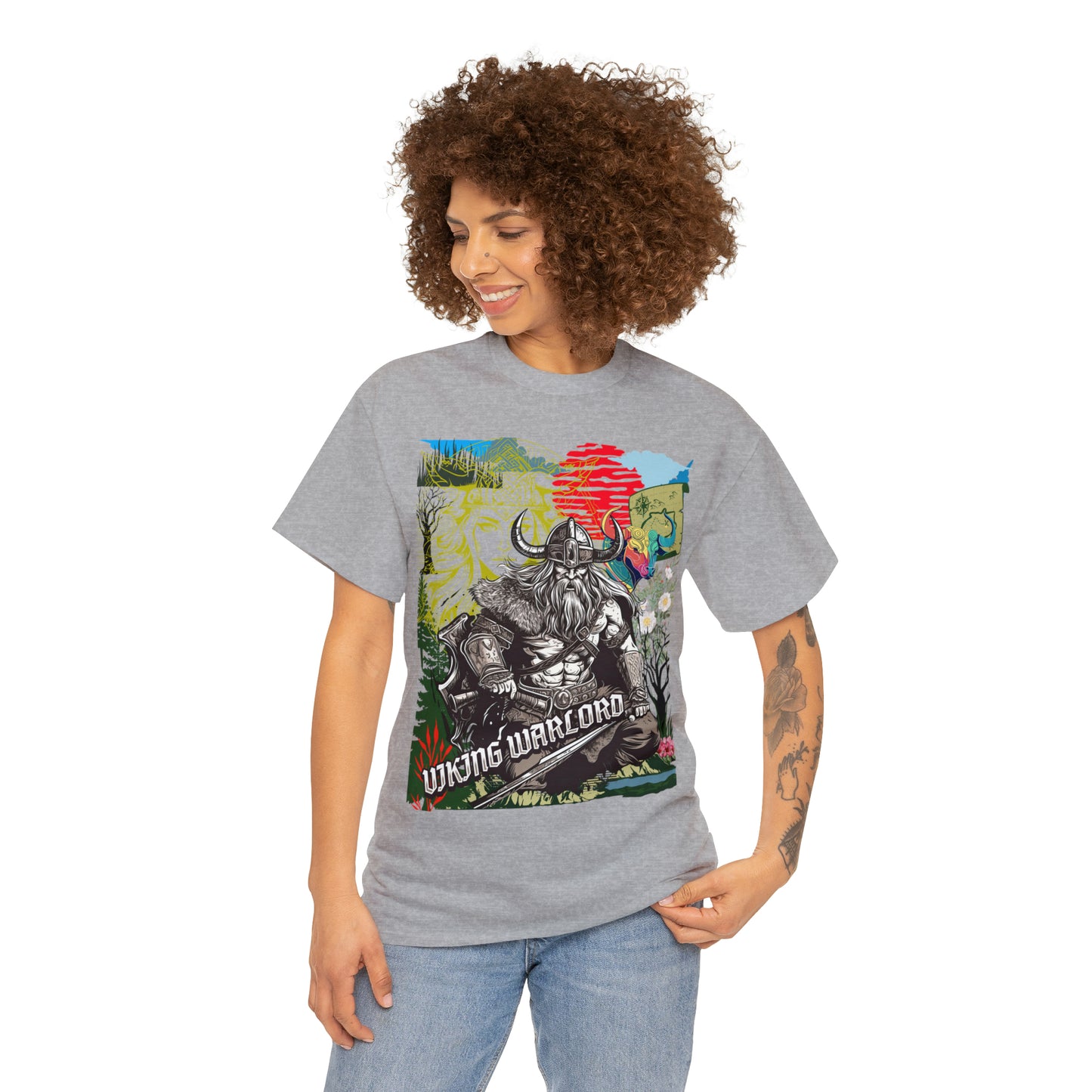 Unisex Heavy Cotton Tee  VIKING WARLORD