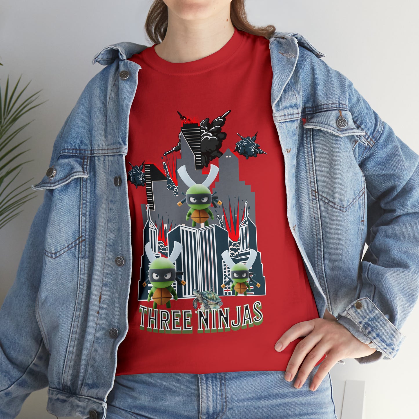 Unisex Heavy Cotton Tee  Three Ninjas