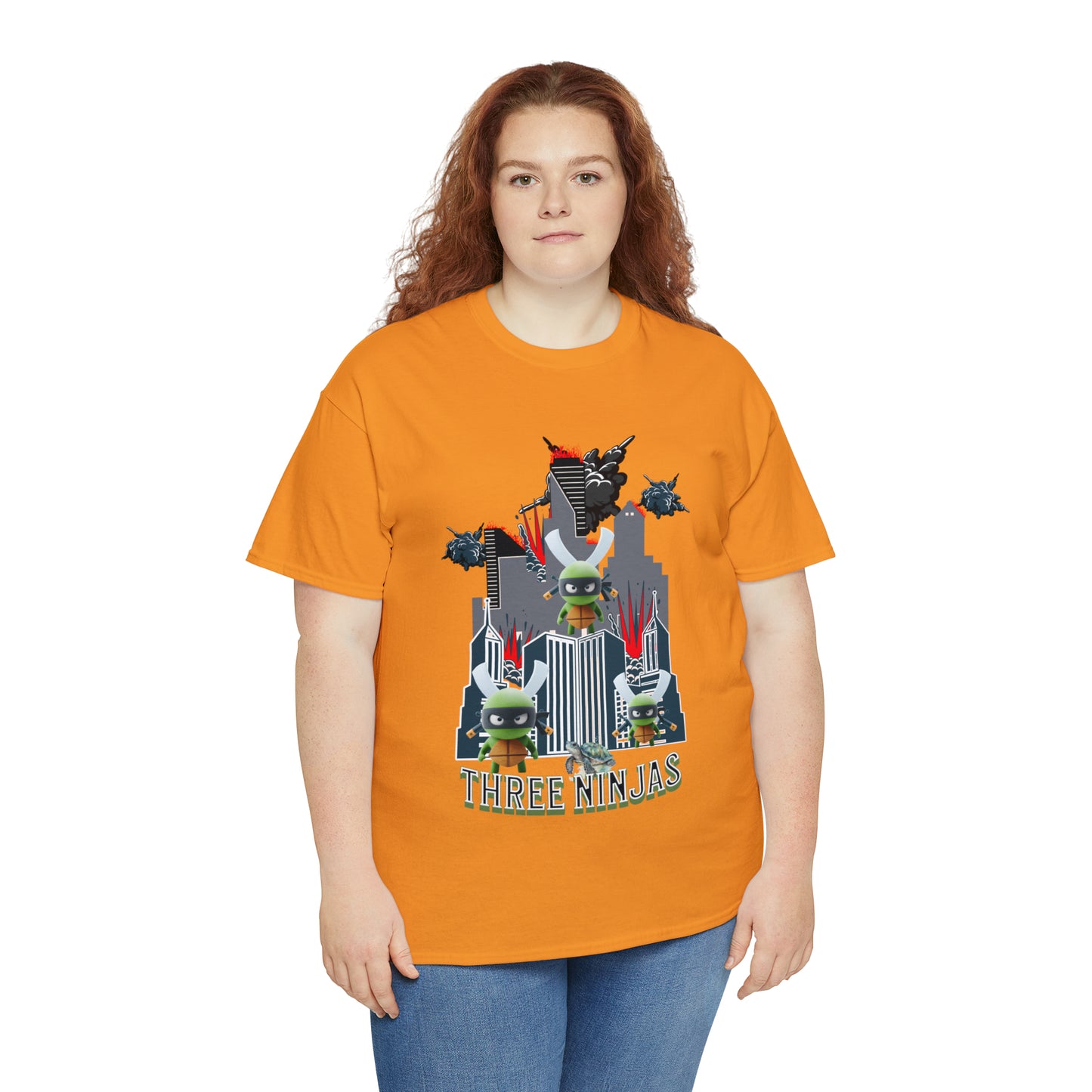 Unisex Heavy Cotton Tee  Three Ninjas