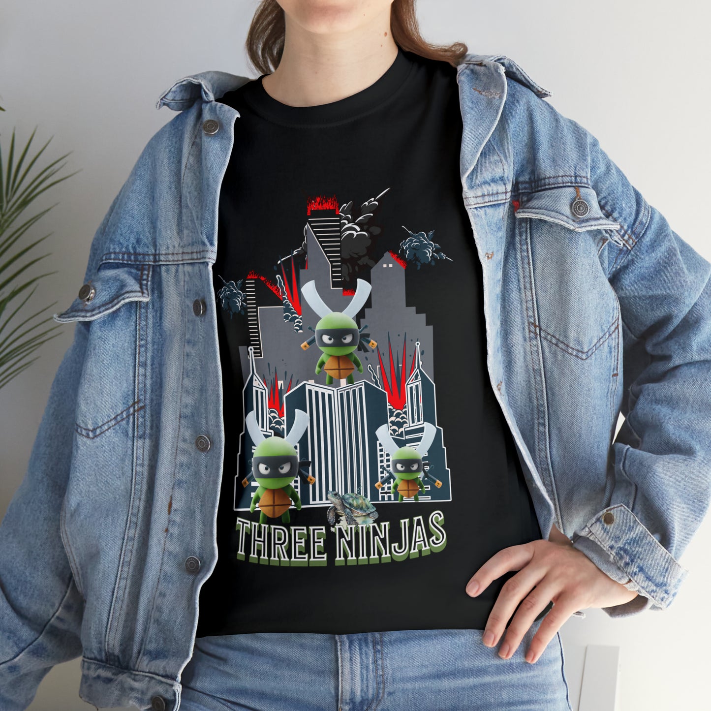 Unisex Heavy Cotton Tee  Three Ninjas