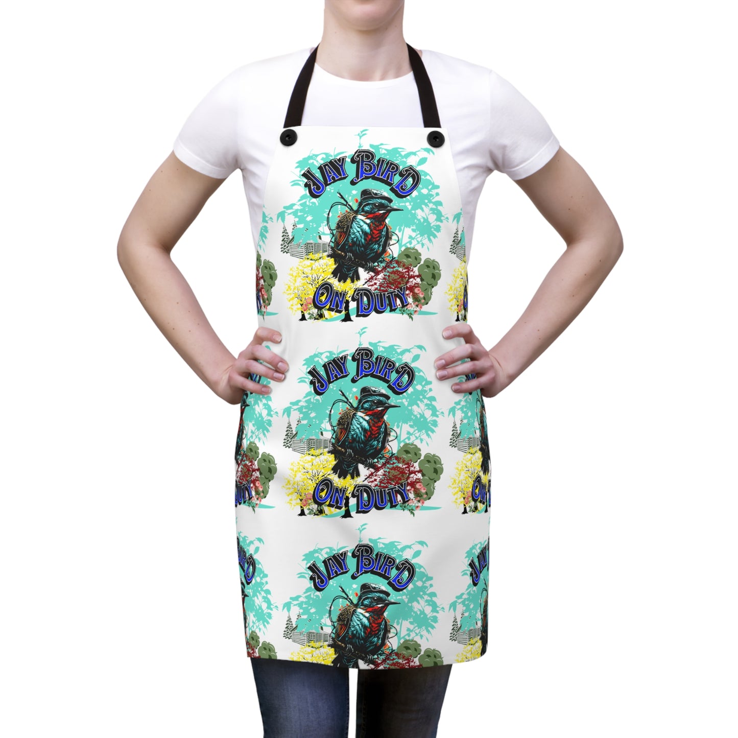 Apron (AOP) JAY BIRD ON DUTY