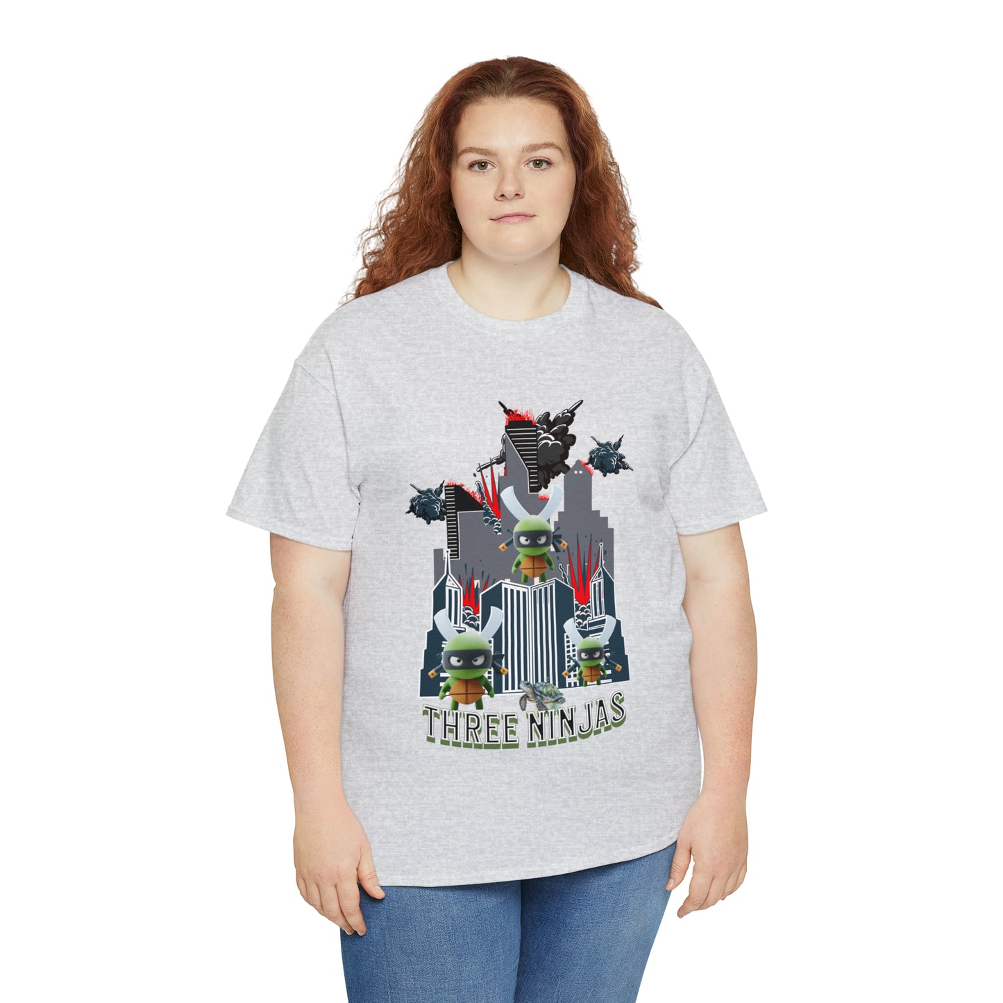 Unisex Heavy Cotton Tee  Three Ninjas
