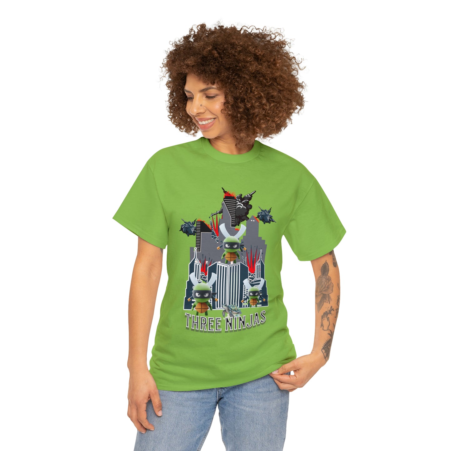 Unisex Heavy Cotton Tee  Three Ninjas