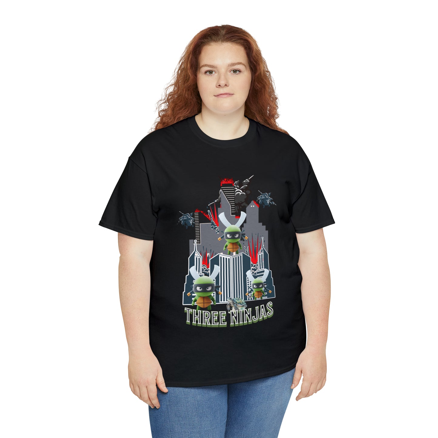 Unisex Heavy Cotton Tee  Three Ninjas