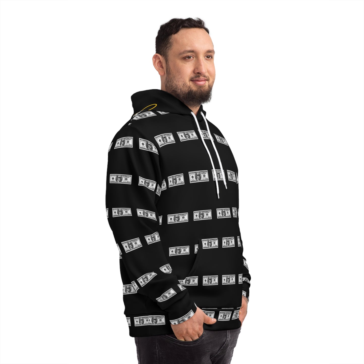 Fashion Hoodie (AOP) 100 Dollar Bill UNISEX @Stayfly