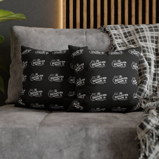 Spun Polyester Square Pillow Case HUSTLER'S DEN