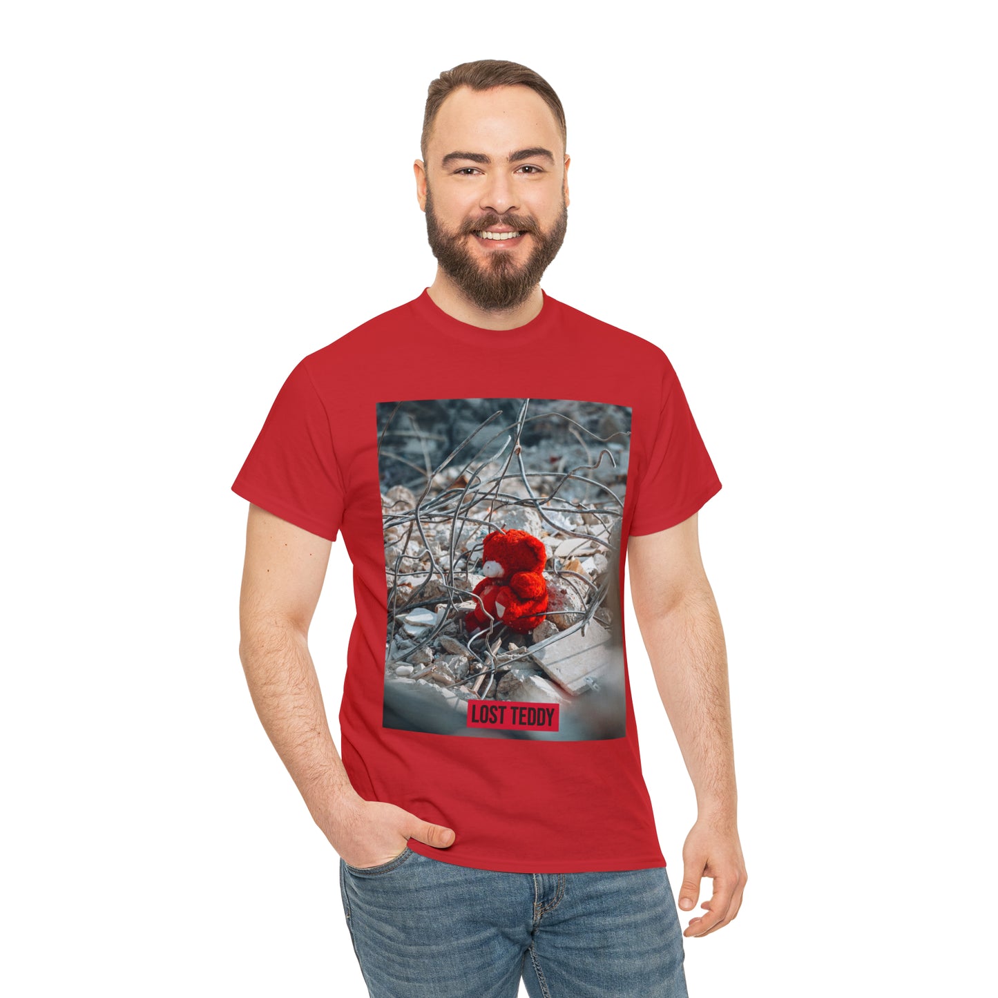 Unisex Heavy Cotton Tee Lost Teddy