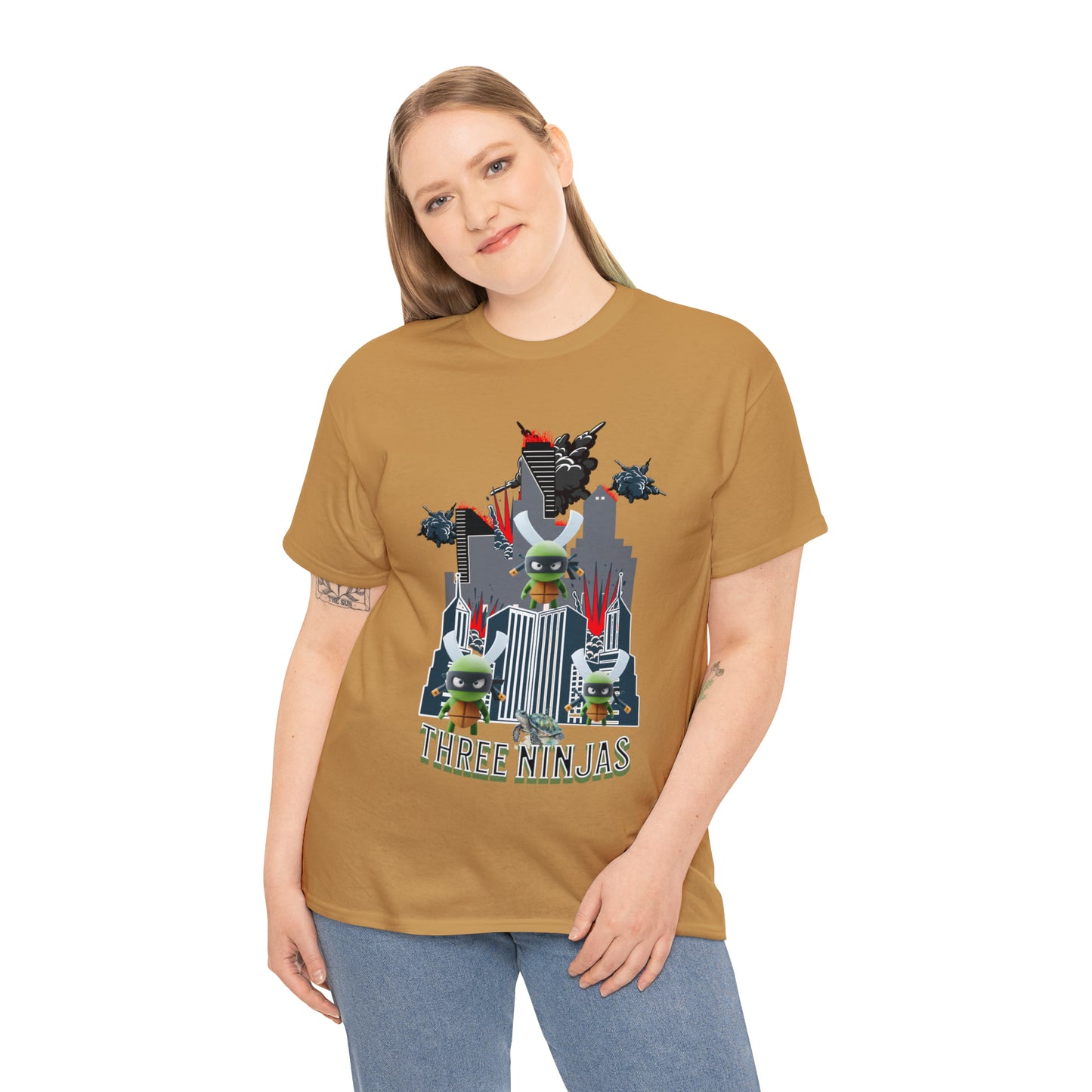 Unisex Heavy Cotton Tee  Three Ninjas