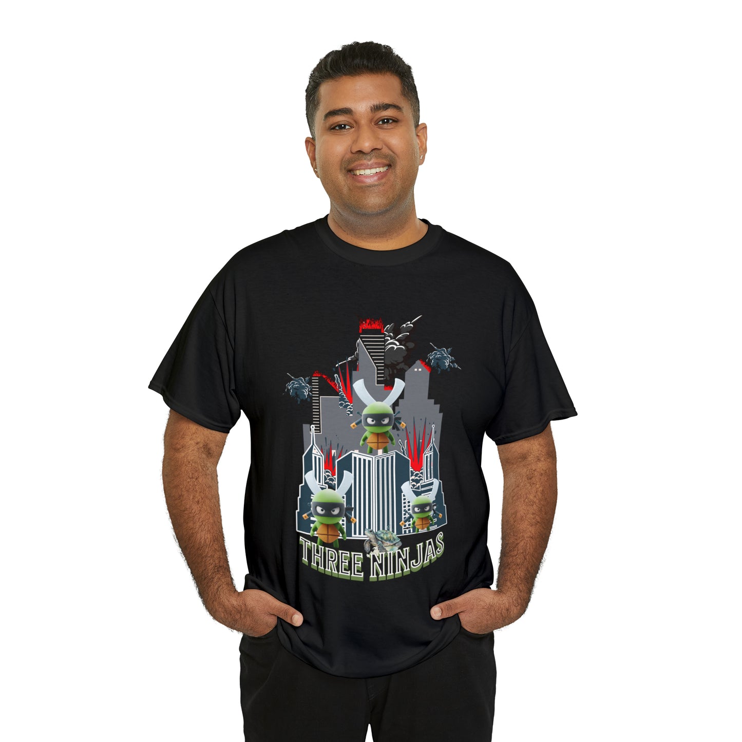 Unisex Heavy Cotton Tee  Three Ninjas