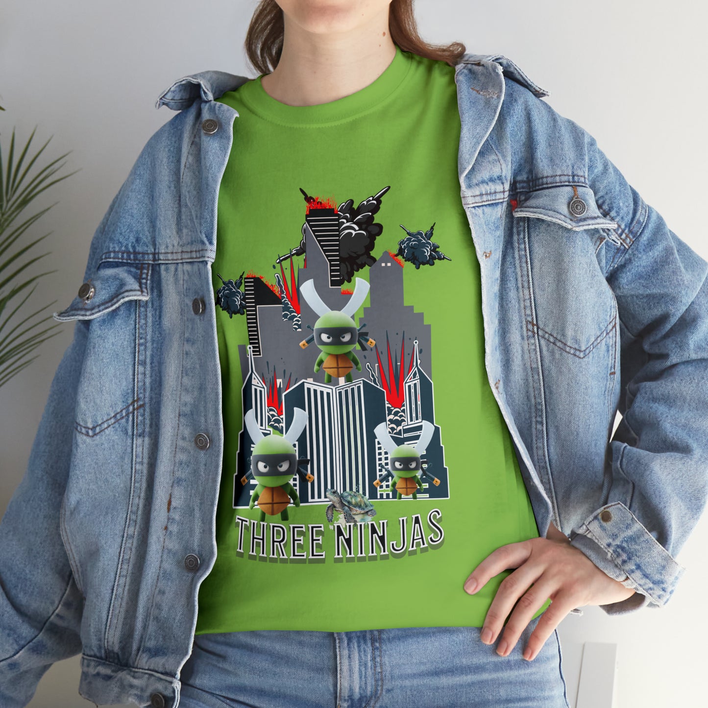 Unisex Heavy Cotton Tee  Three Ninjas