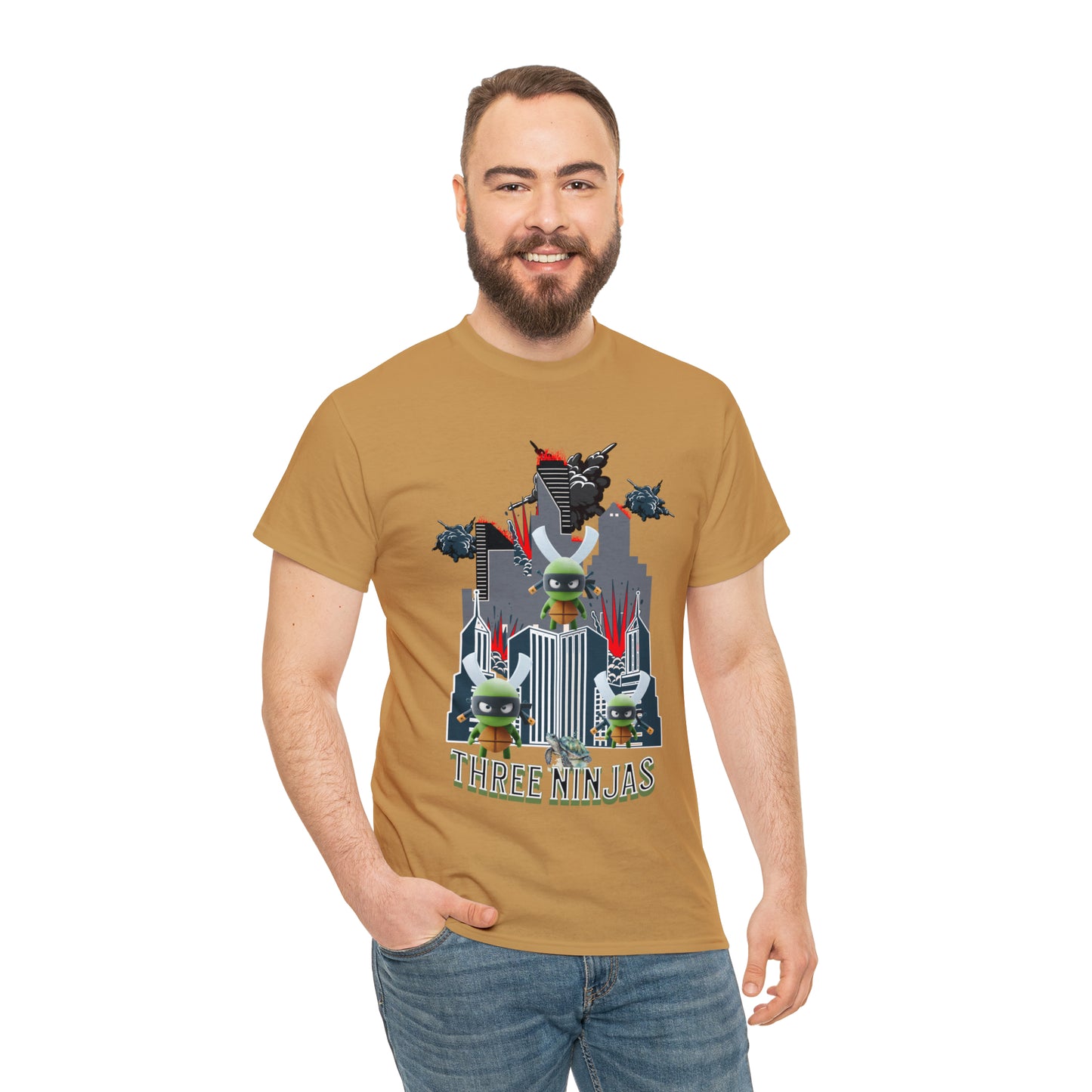 Unisex Heavy Cotton Tee  Three Ninjas