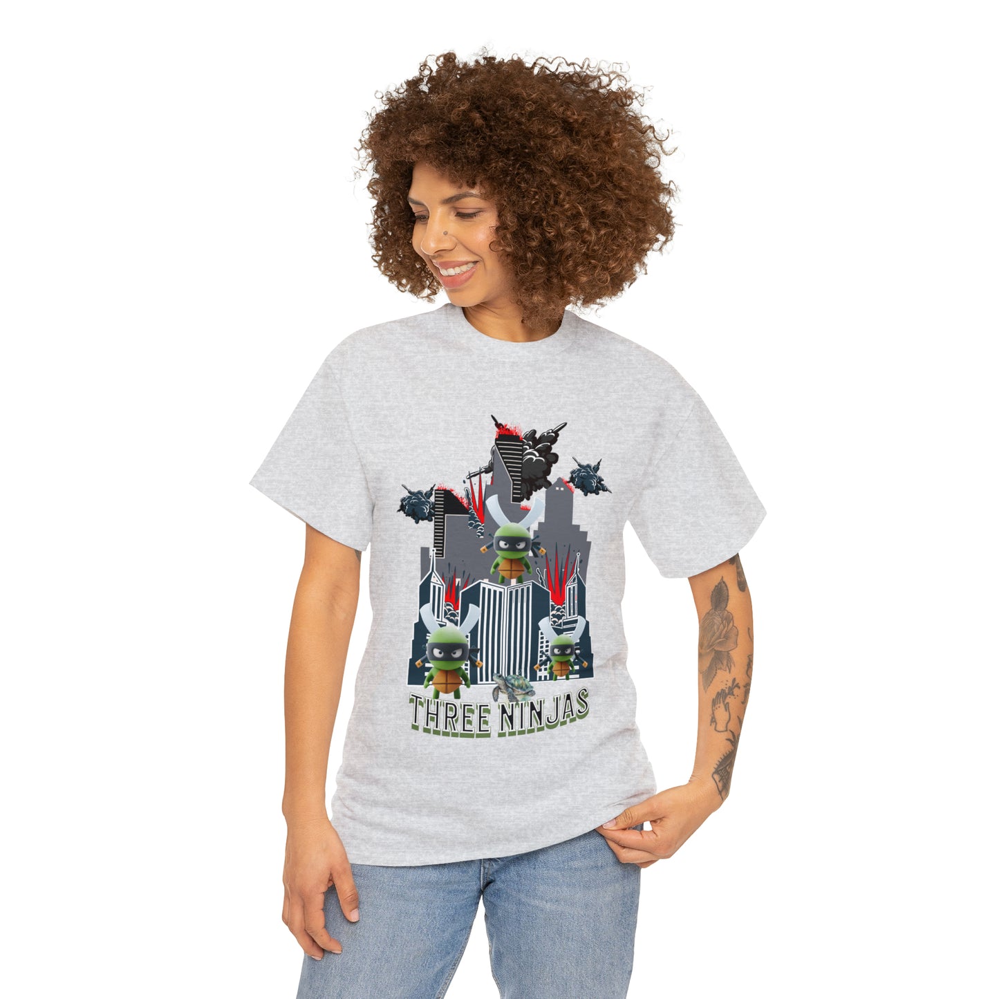 Unisex Heavy Cotton Tee  Three Ninjas