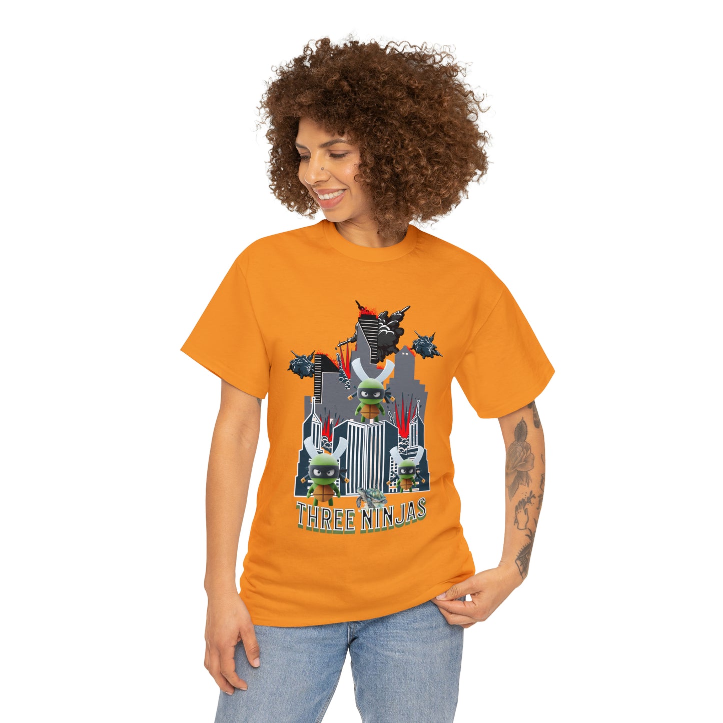 Unisex Heavy Cotton Tee  Three Ninjas