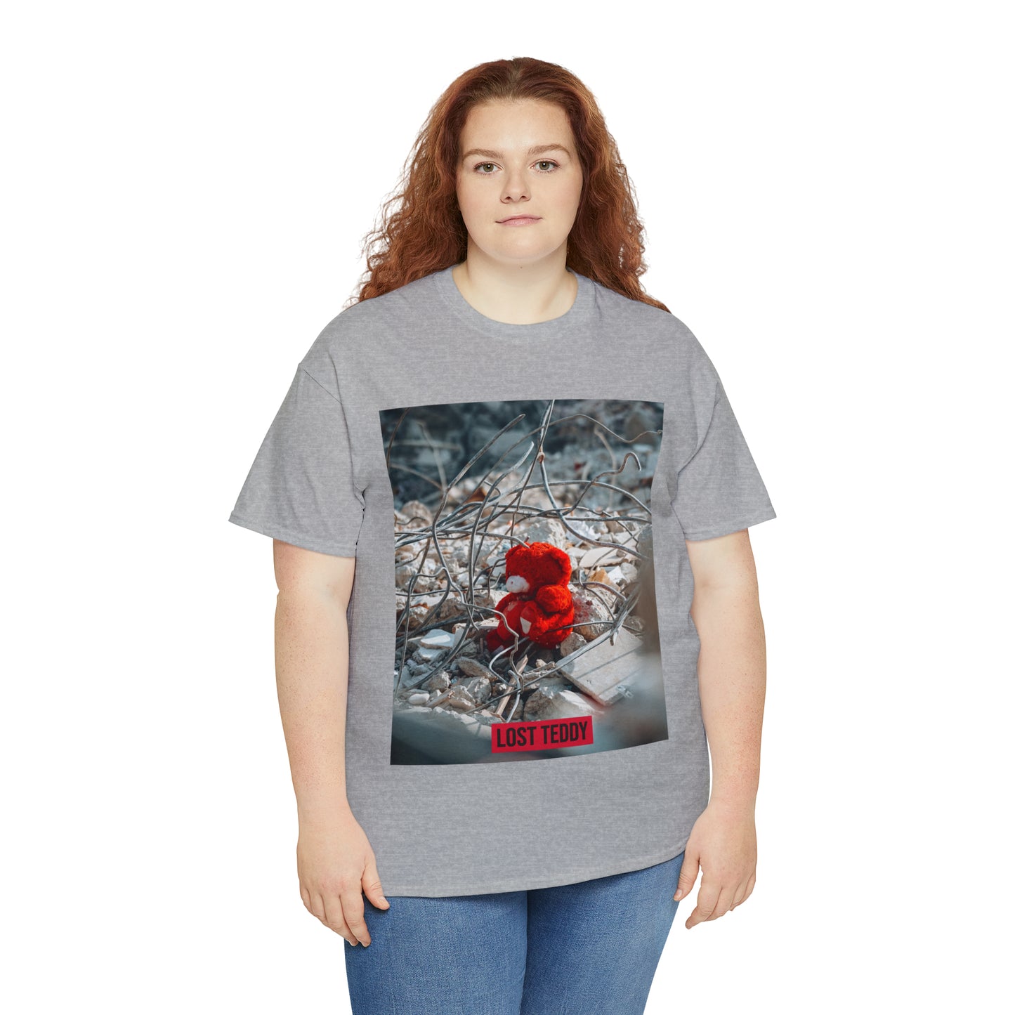 Unisex Heavy Cotton Tee Lost Teddy
