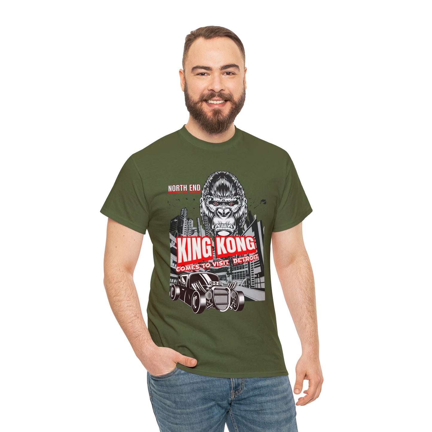 Unisex Heavy Cotton Tee NORTH END KONG