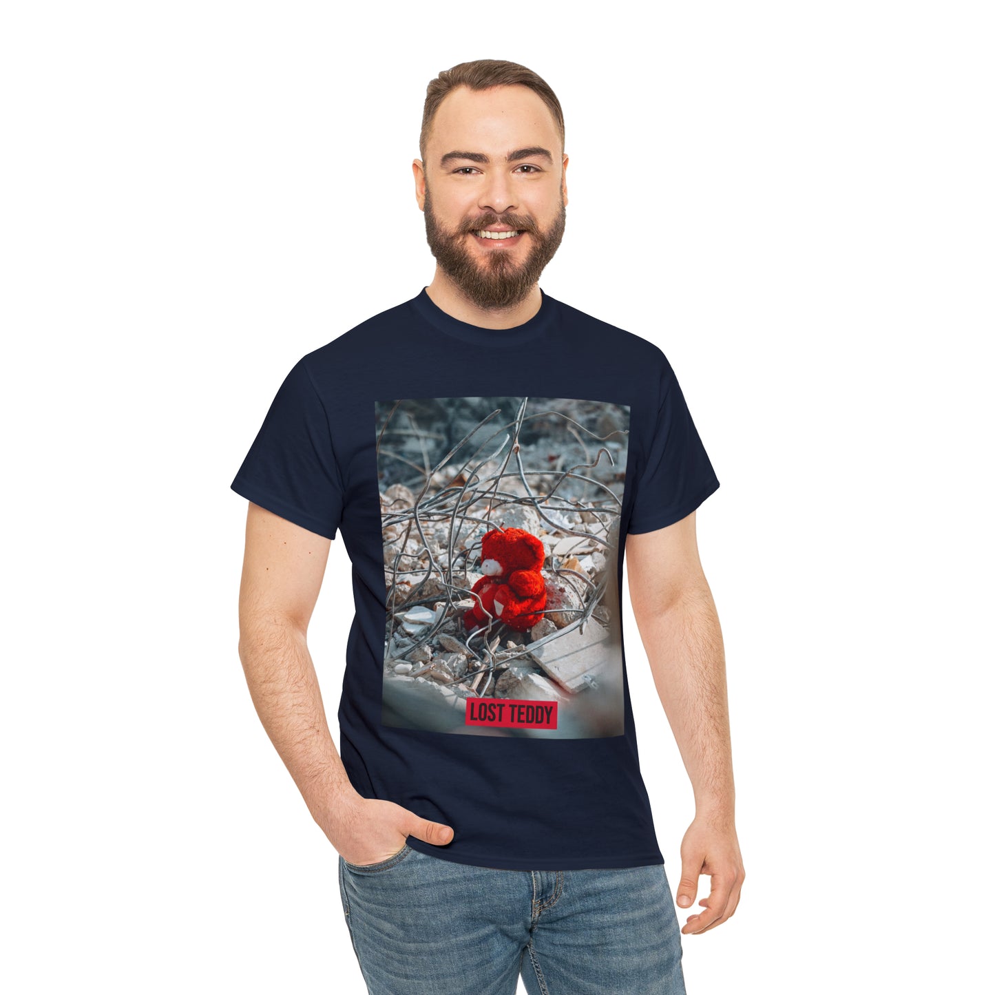 Unisex Heavy Cotton Tee Lost Teddy