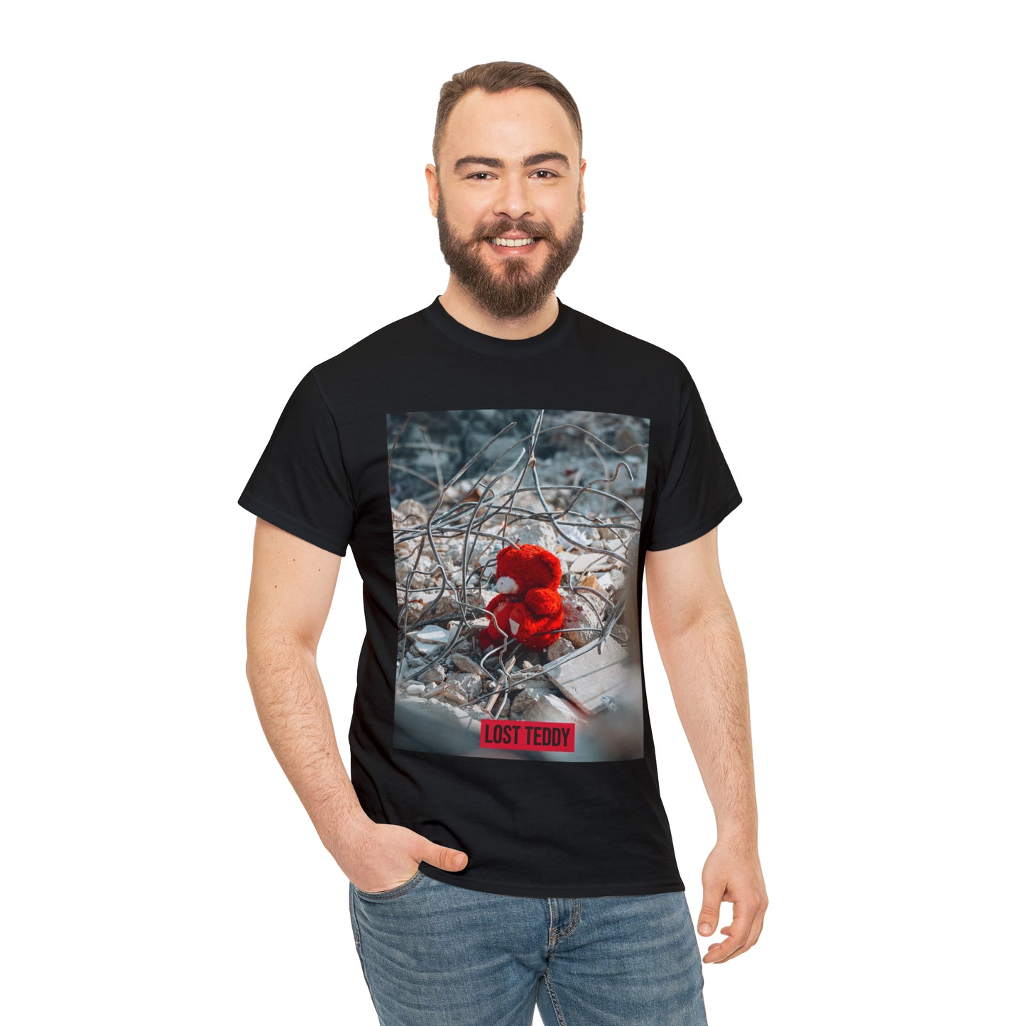 Unisex Heavy Cotton Tee Lost Teddy