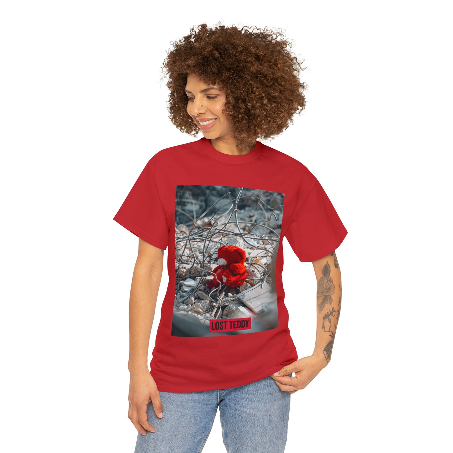 Unisex Heavy Cotton Tee Lost Teddy