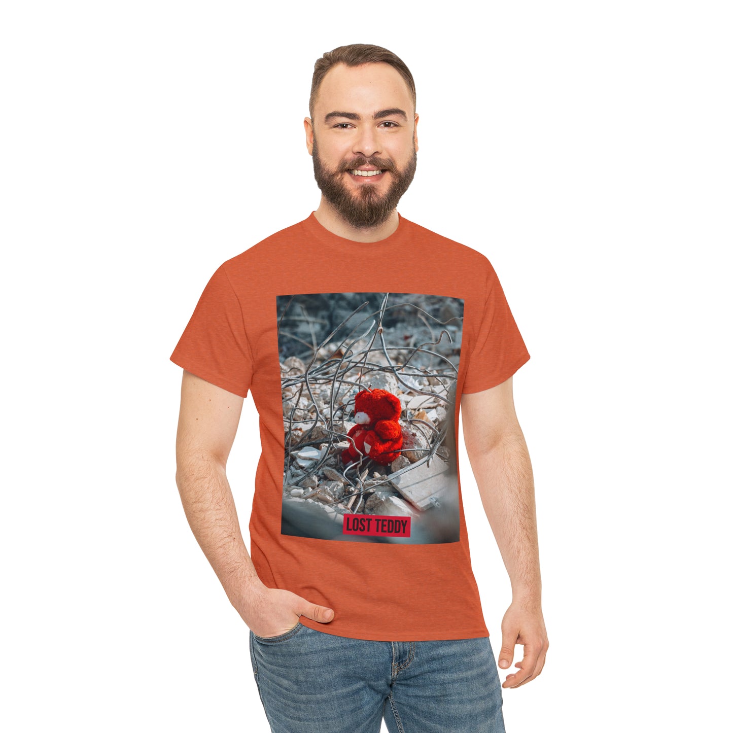 Unisex Heavy Cotton Tee Lost Teddy